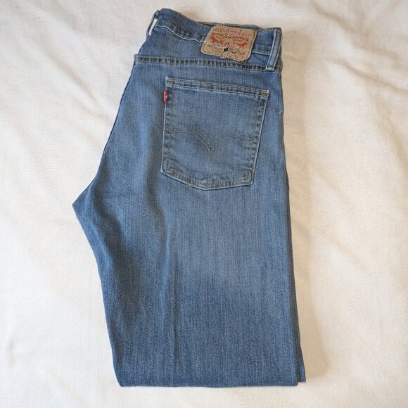 Men's Levi's 514 Regular Fit Denim Jeans for Men Blue 36 x 32 - Picture 4 of 4
